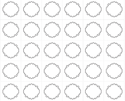 Snowflake chain template