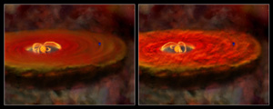 Fig 6: Large flares: turbulent disk illustrations