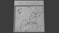 Image of a 3D Bat Shadow (Serpens Cloud)