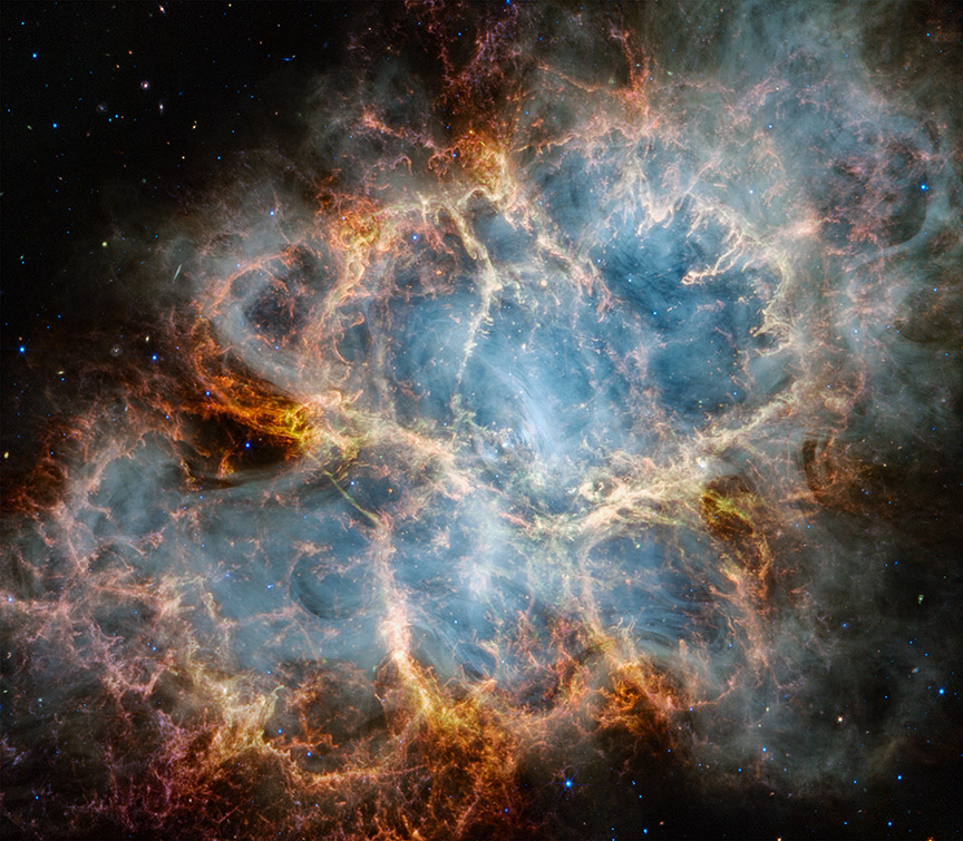 Optical image of Crab Nebula